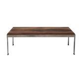 Chrome and rosewood coffee table by Kho Liang Le for Artifort.