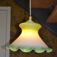 Vintage suspension in green opaline