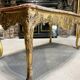 Table de milieu en bois doré d’époque napoléon iii dessus de marbre rouge
