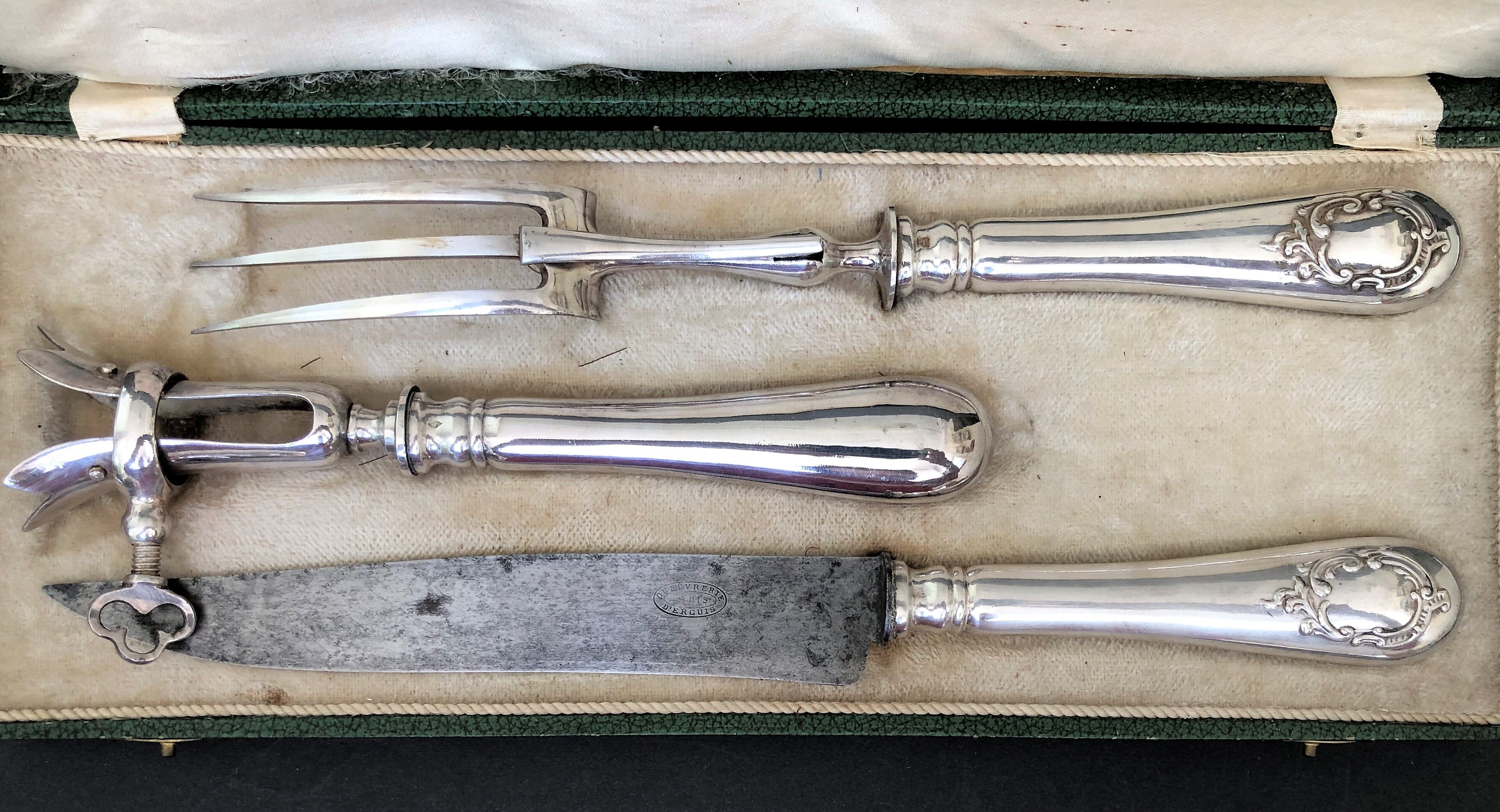 Service à Gigot Argent 800 - A. Collet Genève - À Découper