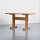 Solid pine table, Les Arcs, France.