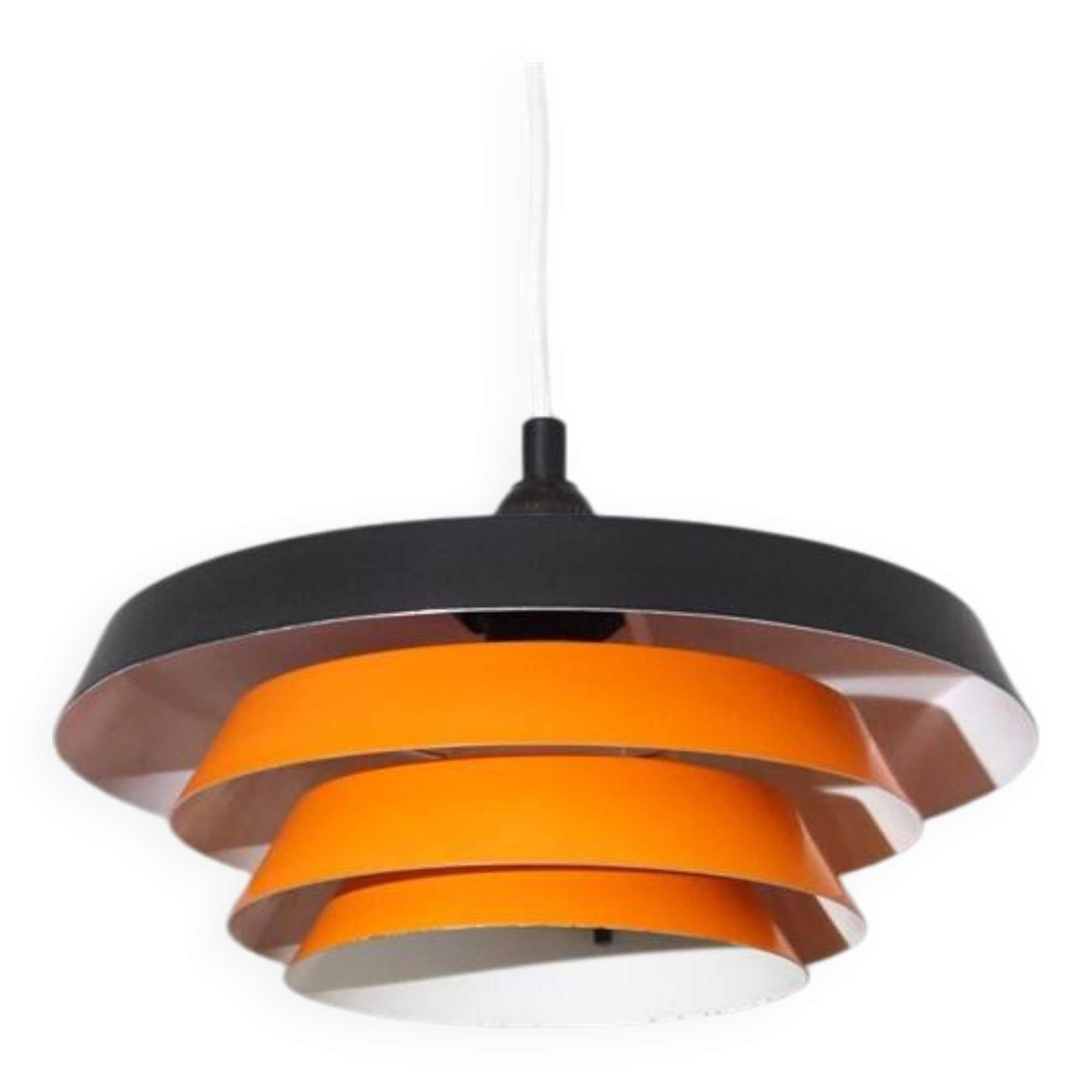 Danish metal pendant light 1970