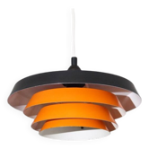 Danish metal pendant light 1970