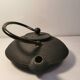 Japanese black cast iron teapot