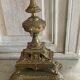 Old baroque bronze chandelier