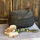 Art Deco chest of drawers in patinated beige oak – low profile