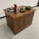 Oak and veneer counter or desk