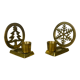 2 brass candlesticks christmas tree and star