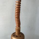 Vintage beige mushroom acrylic glass pendant lamp