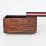Poul Norreklit dry bar in rosewood Dyrlund Denmark 1960