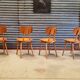 Set de 4 chaises éditée par ton 1960