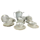Porcelain coffee/tea service for 10 people