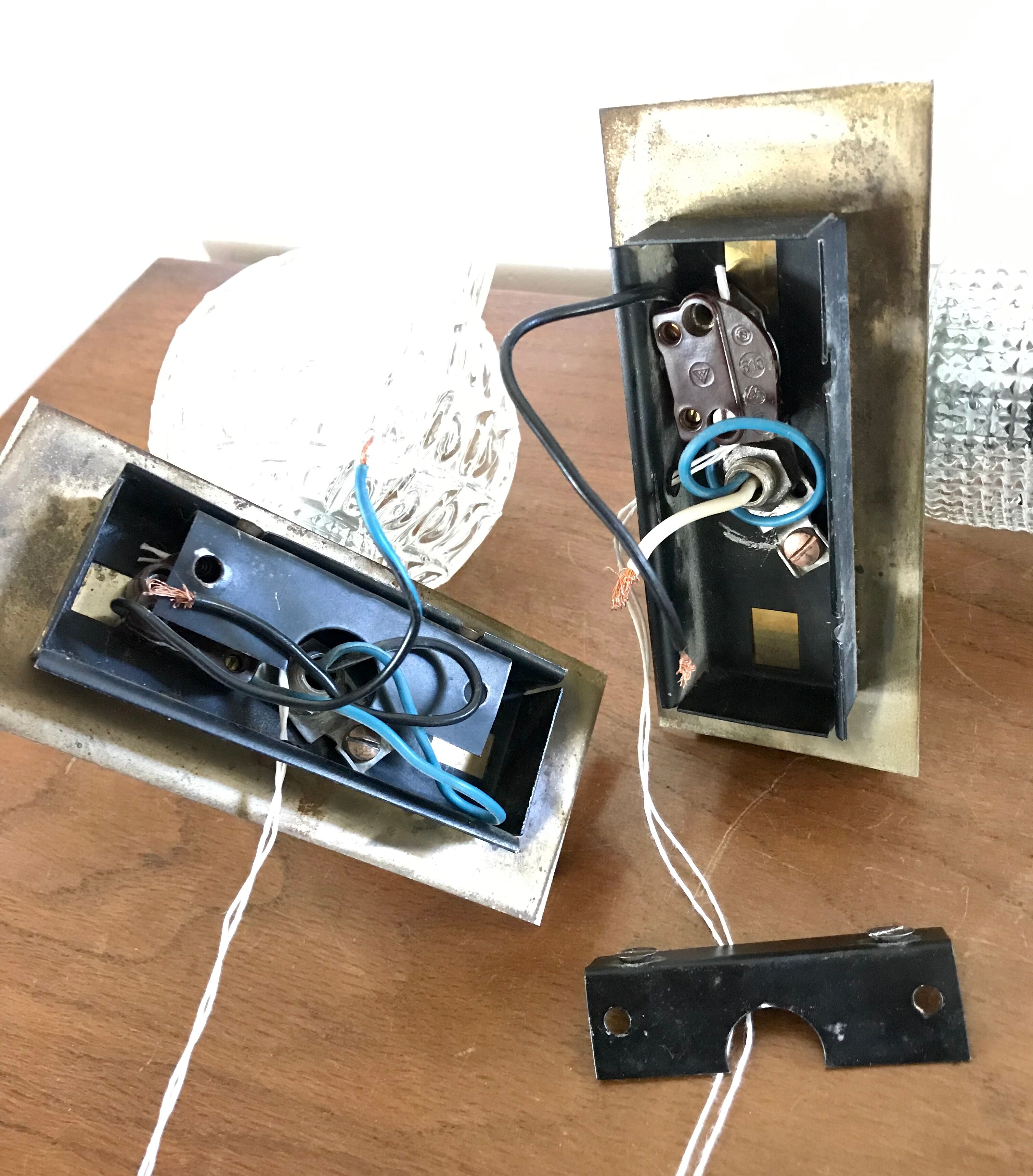 Pair of vintage wall light