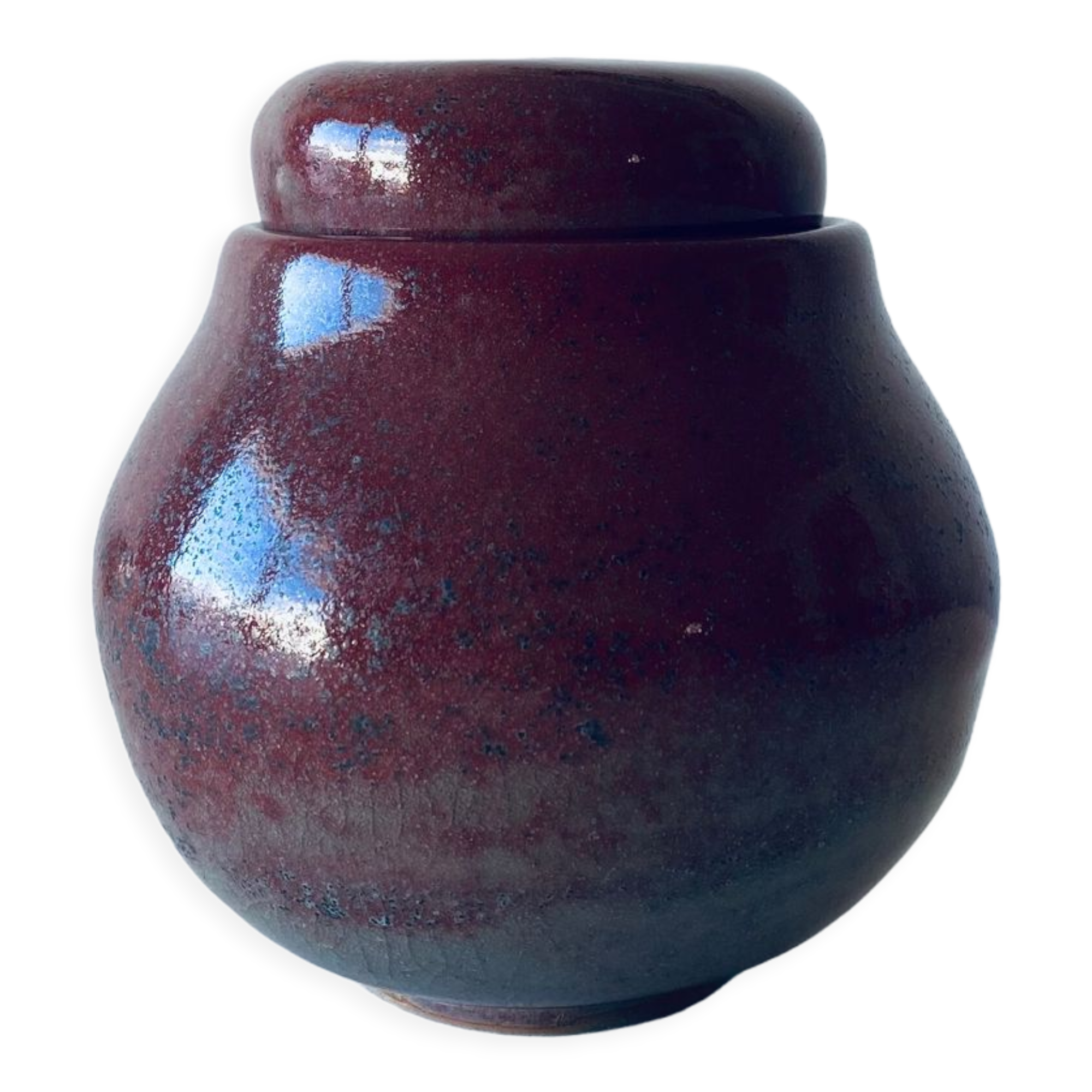 Ceramic candy box signed