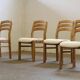Vintage 1980s Danish Pine Wood Dining Chairs 1970s/80s by Dyrlund