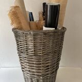 XXL 57cm grey wicker basket