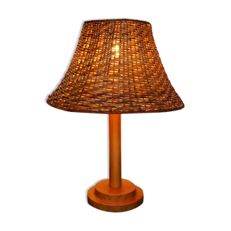 Lampe en osier