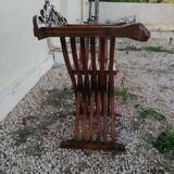 "Dagobert" folding chair with lion heads