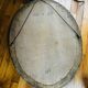 Large antique oval mirror