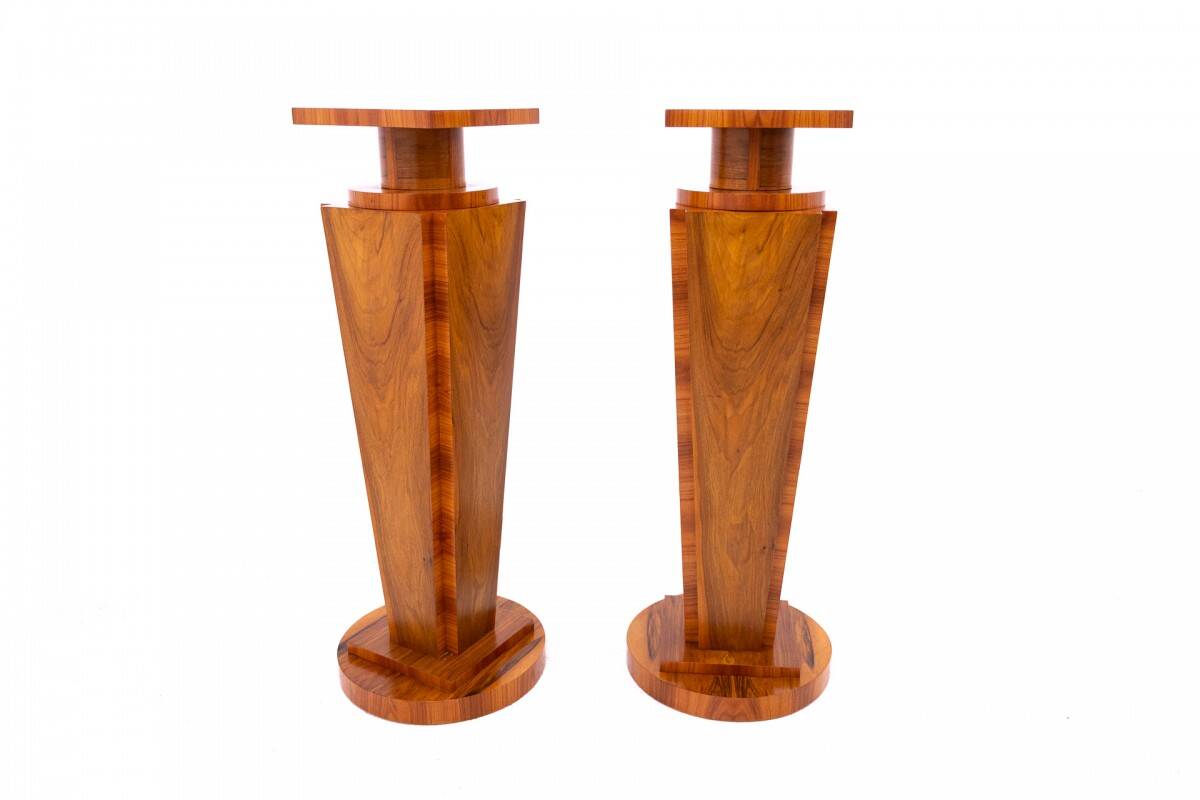 Two Art Deco columns from the 1940s, Poland.