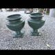 Paire de vases medicis en fonte du XIXème