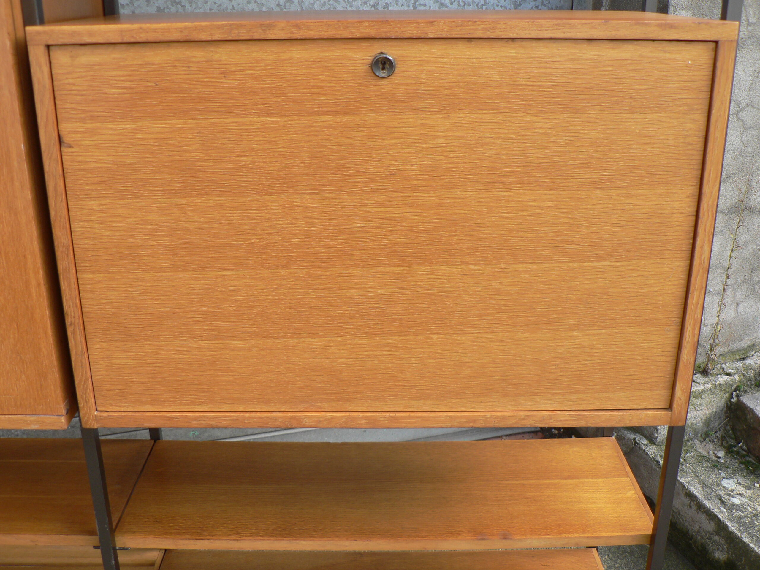 Étagères modulables chêne 1950 Georges Frydman