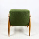 Vintage armchair GFM 300-202 design J.Kedziorek Loft 70s green boucle - 2 pieces available