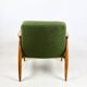 Vintage armchair GFM 300-202 designed by J. Kedziorek, 1970s loft style, green boucle - 2 pieces available.