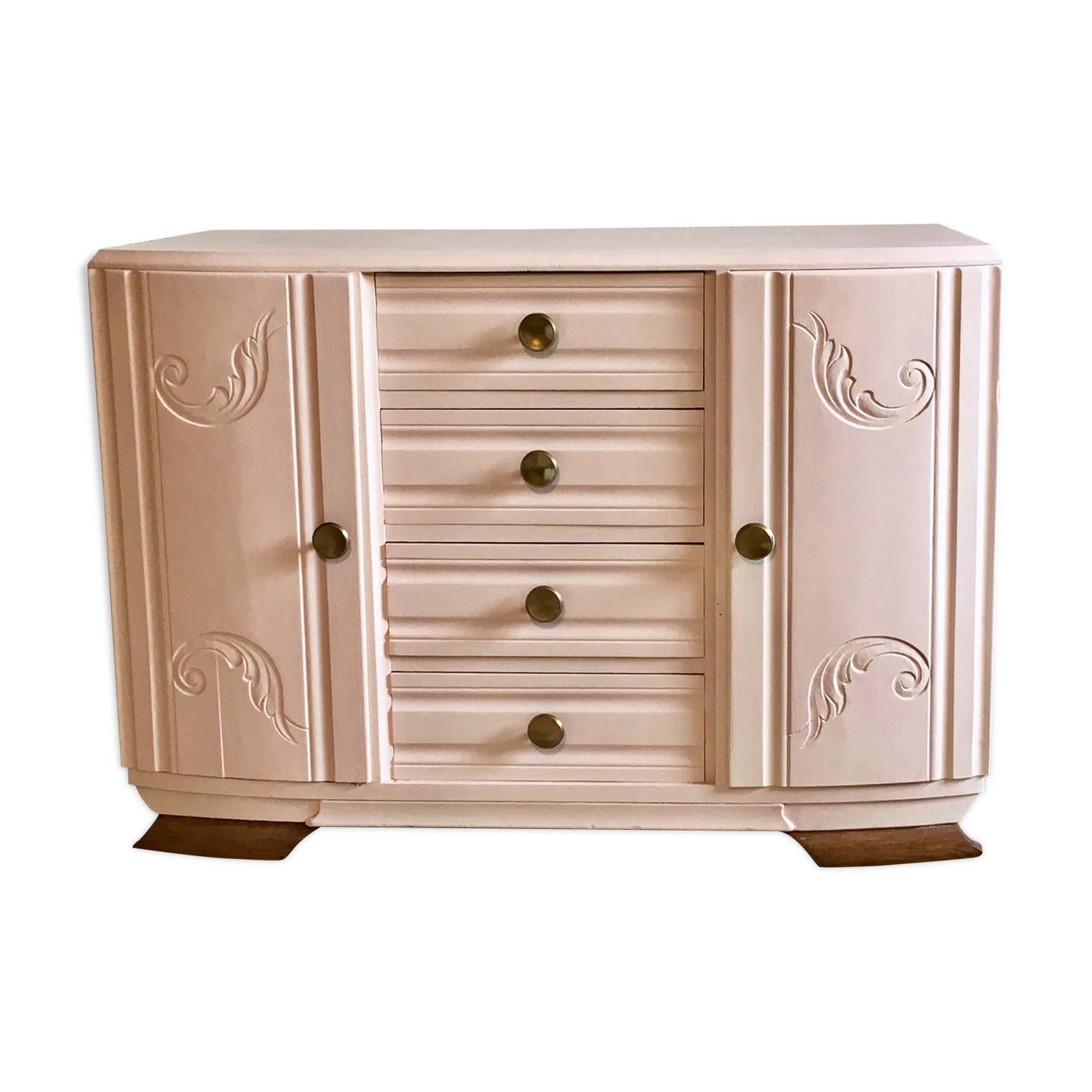 Commode artdeco à portes et tiroirs