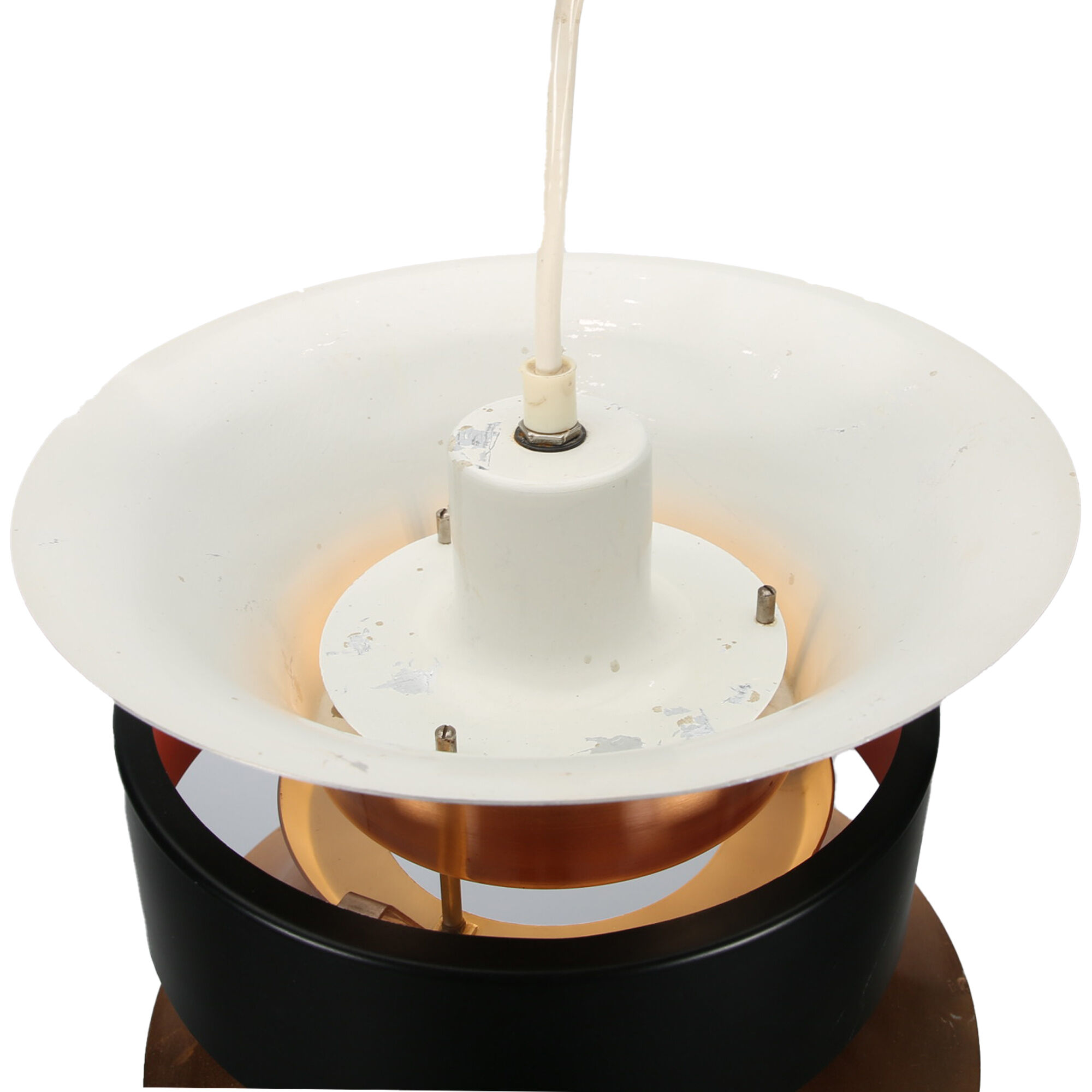 Brass Orange Bent Nordsted for Lyskaer Belysning Lamp 26cm x 26cm x 21cm