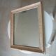 Antique 19th century mirror in carved solid wood 65*54cm