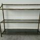Shelves brass and glass 60 years