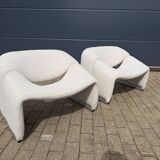 Artifort F598 Groovy armchairs in perfect condition!! Pierre Paulin