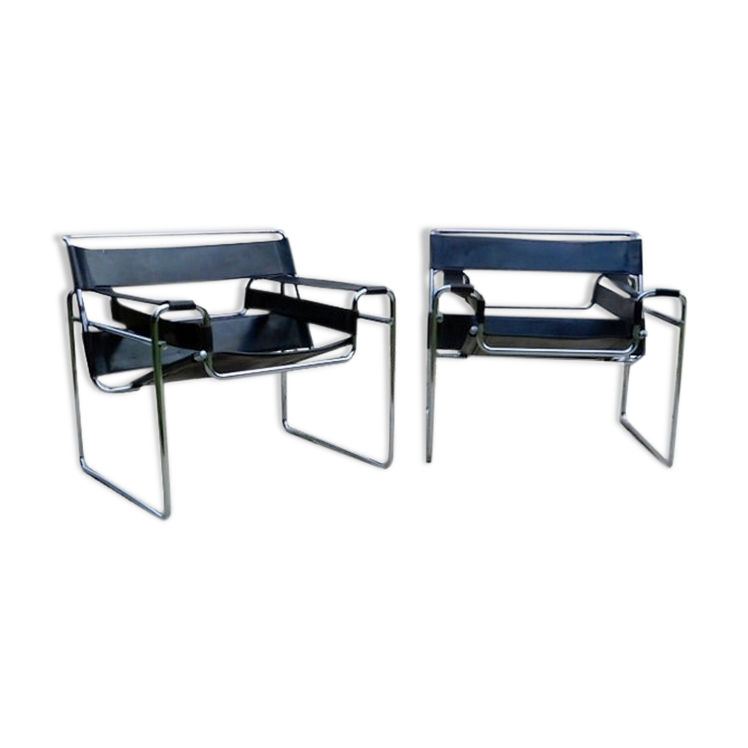 Armchair B3 Wassily by Marcel Breuer design 1960