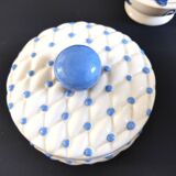 Set of three earthenware boxes
