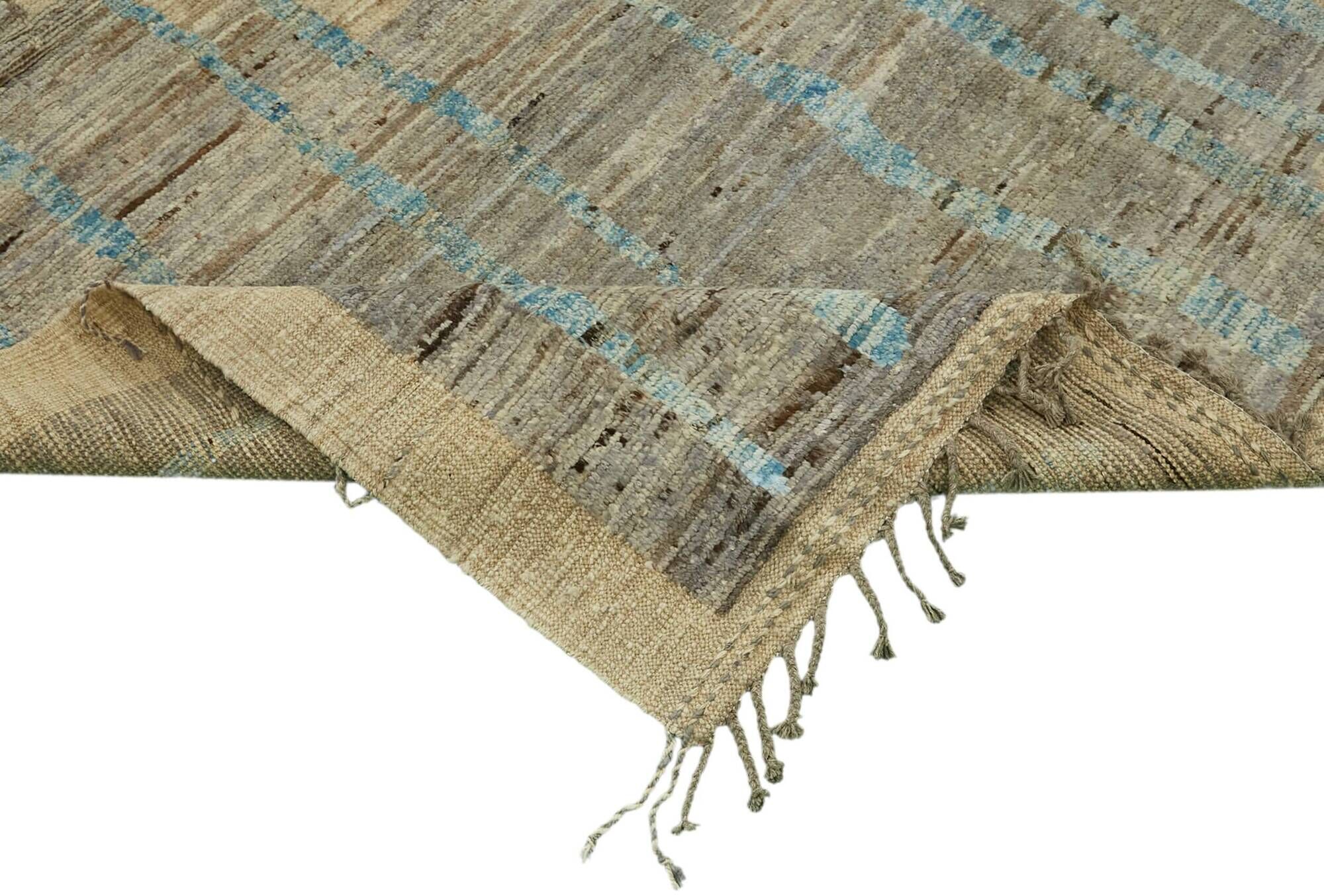 Handmade Tribal Decorative 287 cm x 364 cm Blue Wool Carpet