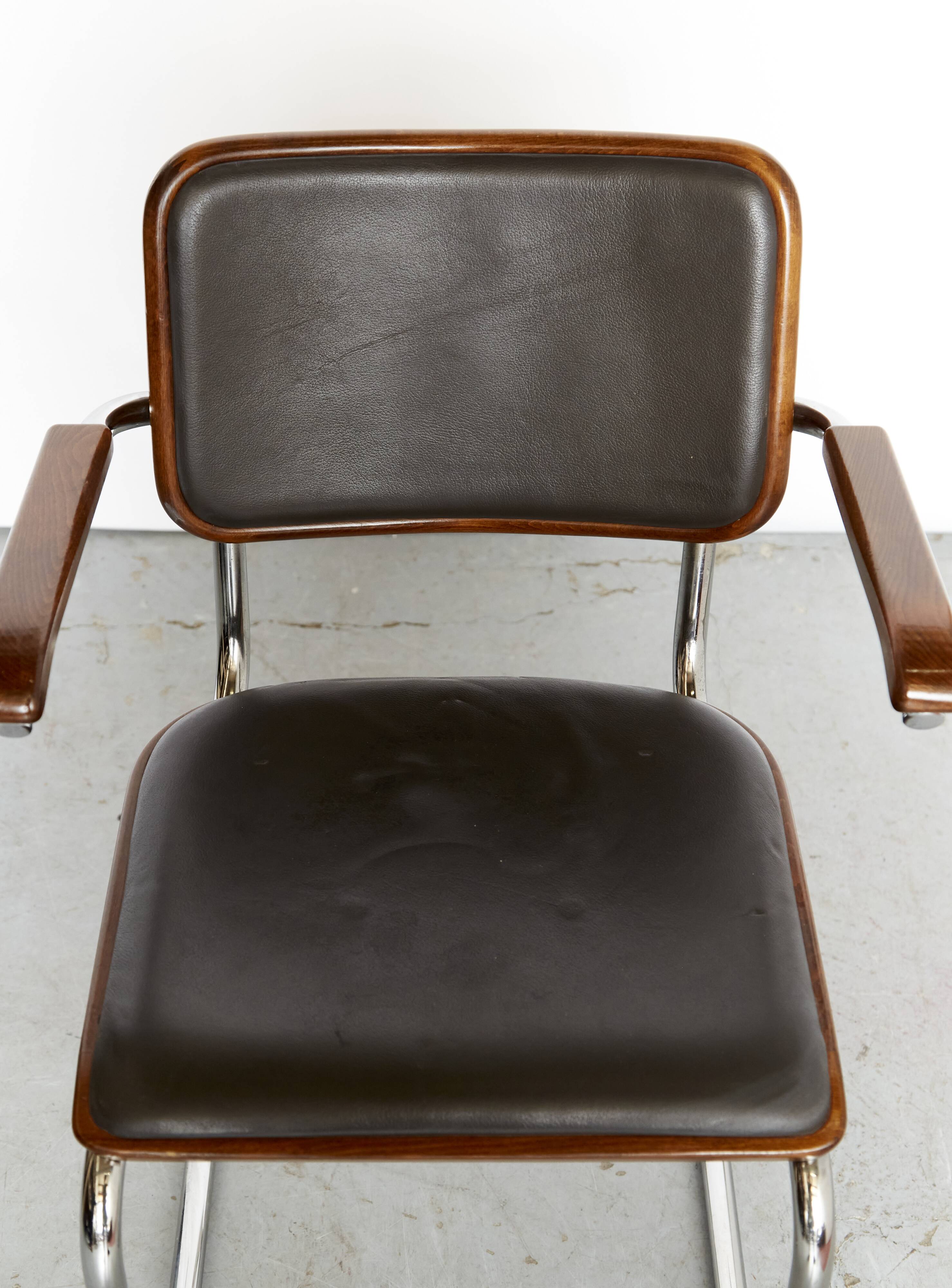 Chaises cantilever S64 de Marcel Breuer pour Thonet, 1983