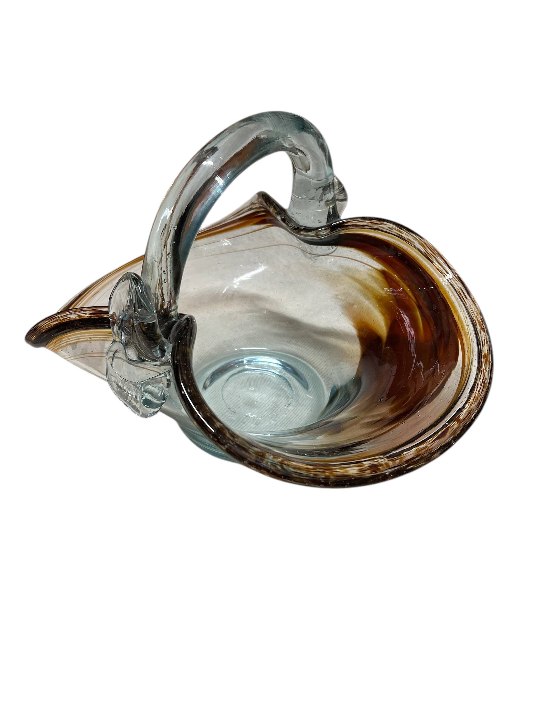 Jean Claude Novaro Glass Fruit Basket