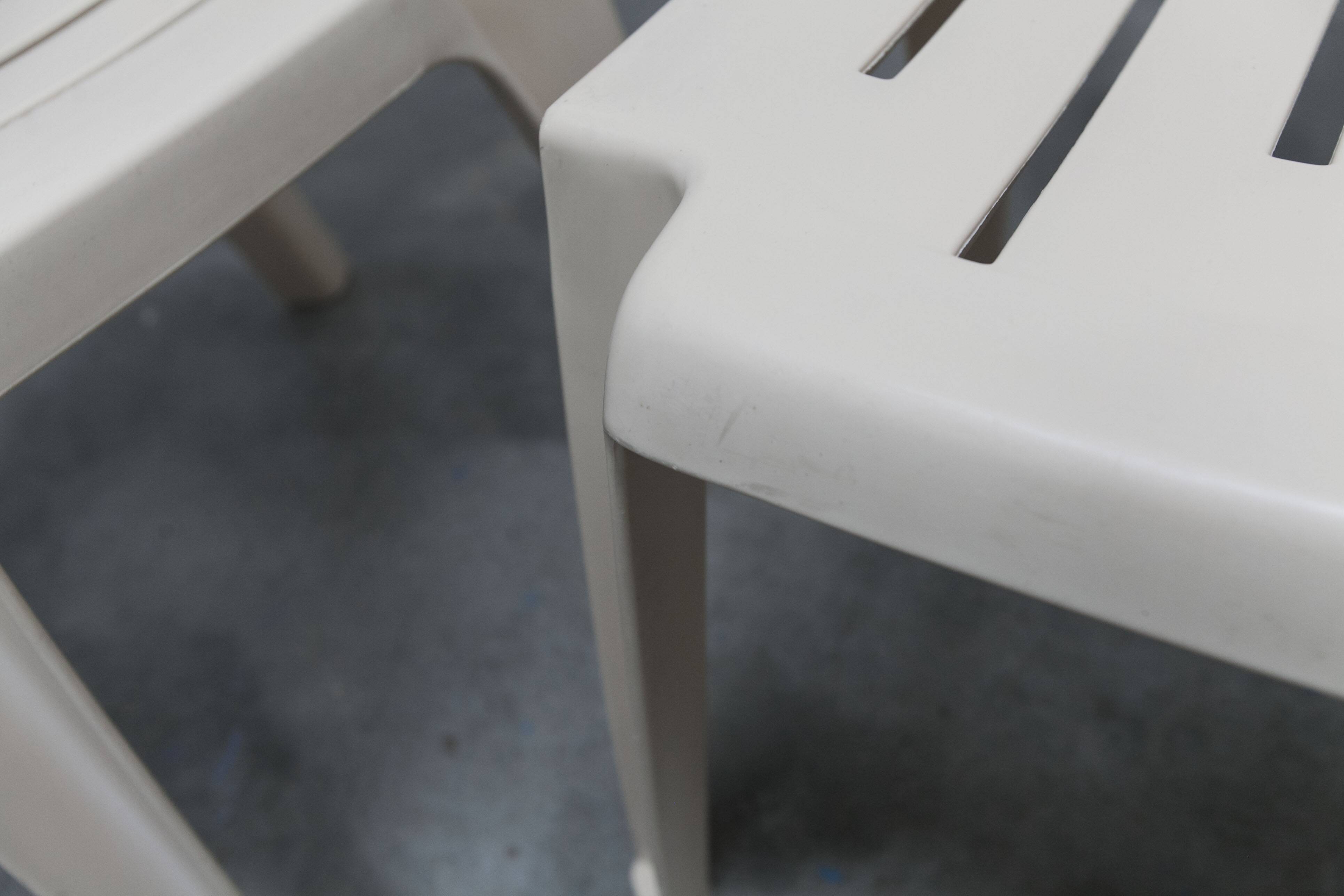 Set of 4 Samba chairs, manufactured by Henry Massonnet, designed by Pierre Paulin