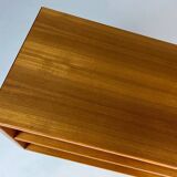 Danish teak shelf sideboard lowboard vinyl vintage mid-century