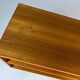 Danish teak shelf sideboard lowboard vinyl vintage mid-century
