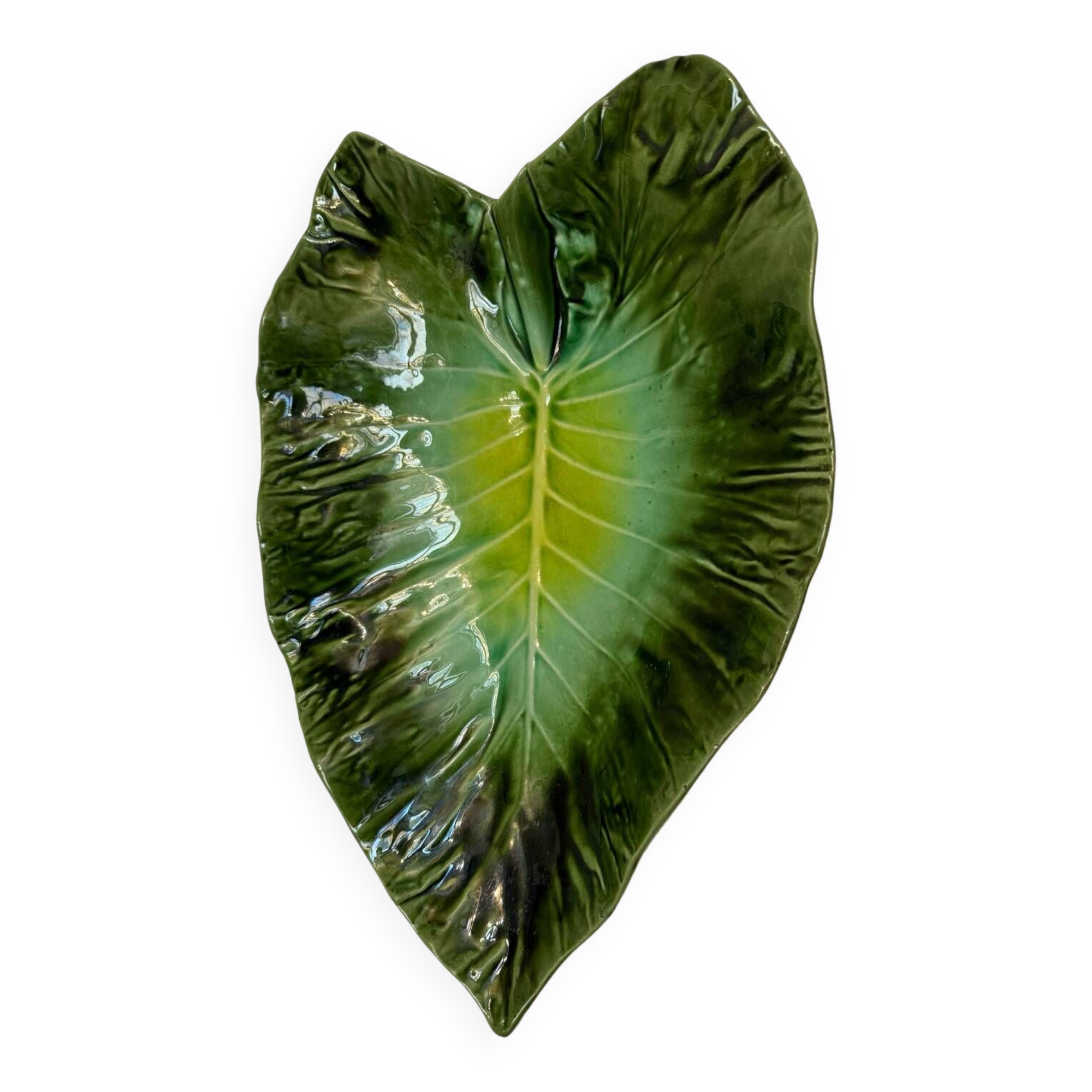 Large ceramic leaf cup from the 60s