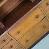 Large Antique Art Deco German Oak Chocolate Shop Cabinet, 1920s