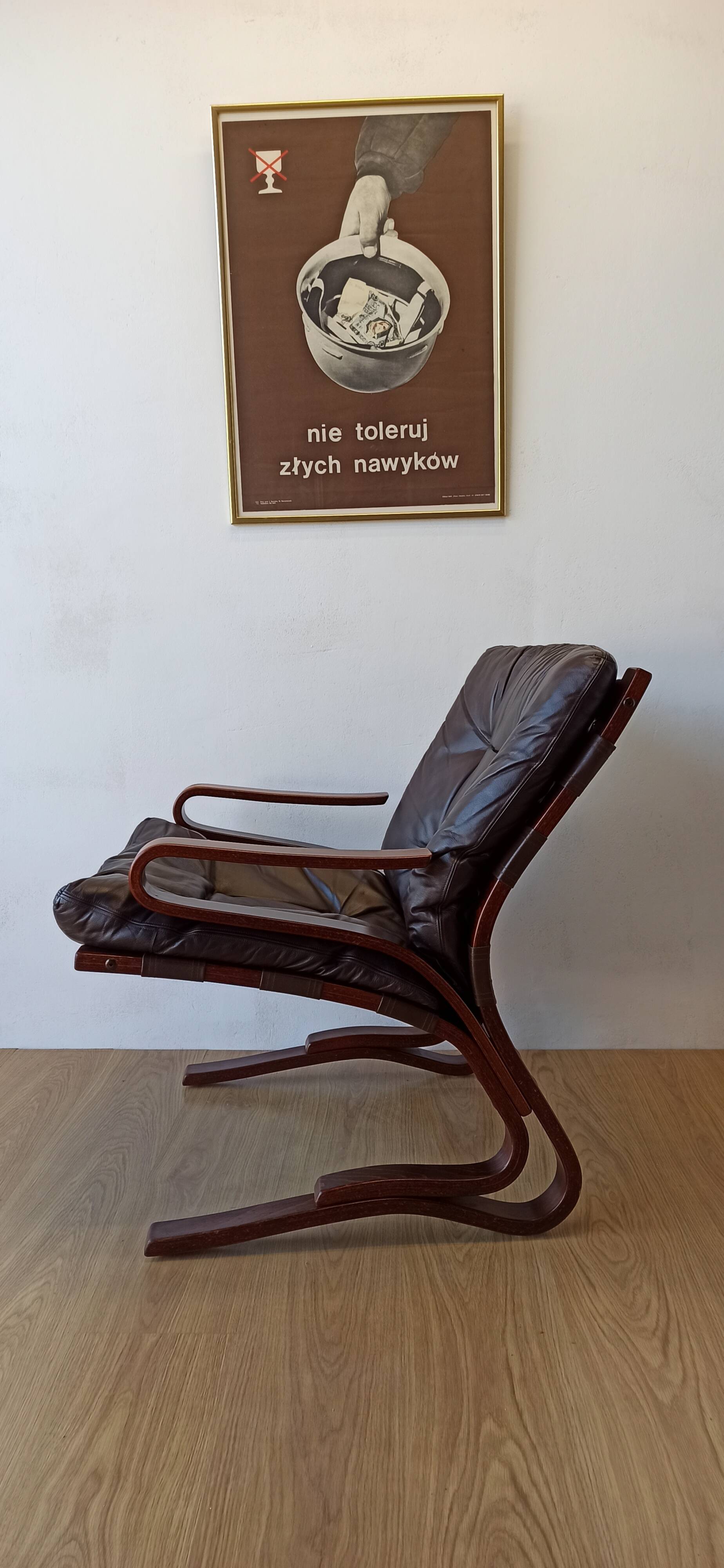 Scandinavian  Lounge Chair by Oddvin Rykken, 1960s.