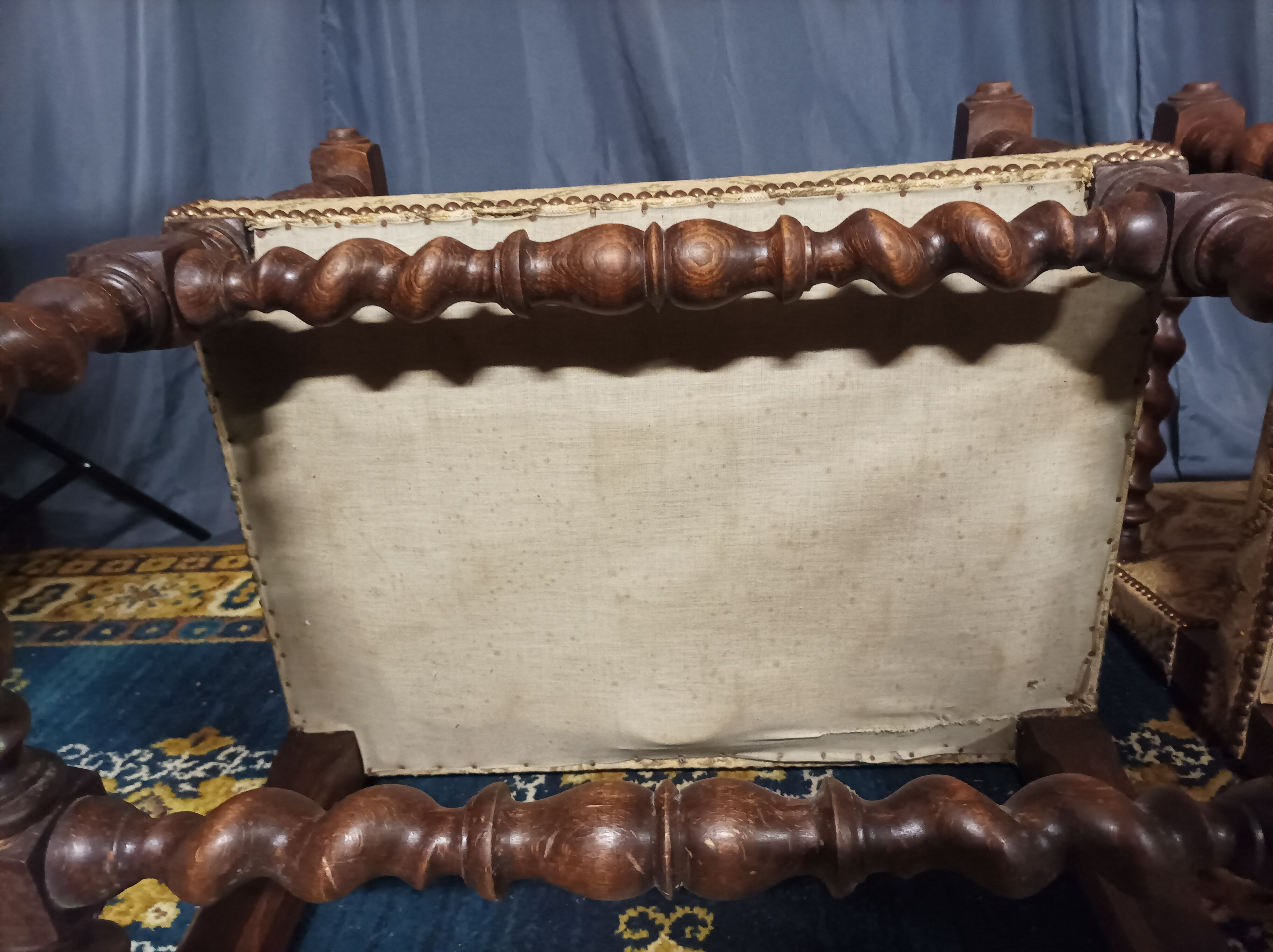 Pair of armchairs Louis XIII style