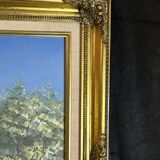 Modern Impressionist School HST - Nicolas Barriere - Landscape of the South la Ci