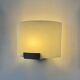 Pair of vintage wall lights, metal and frosted glass, France, 1970