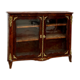 Low showcase in rosewood veneer of the regency xviii th century