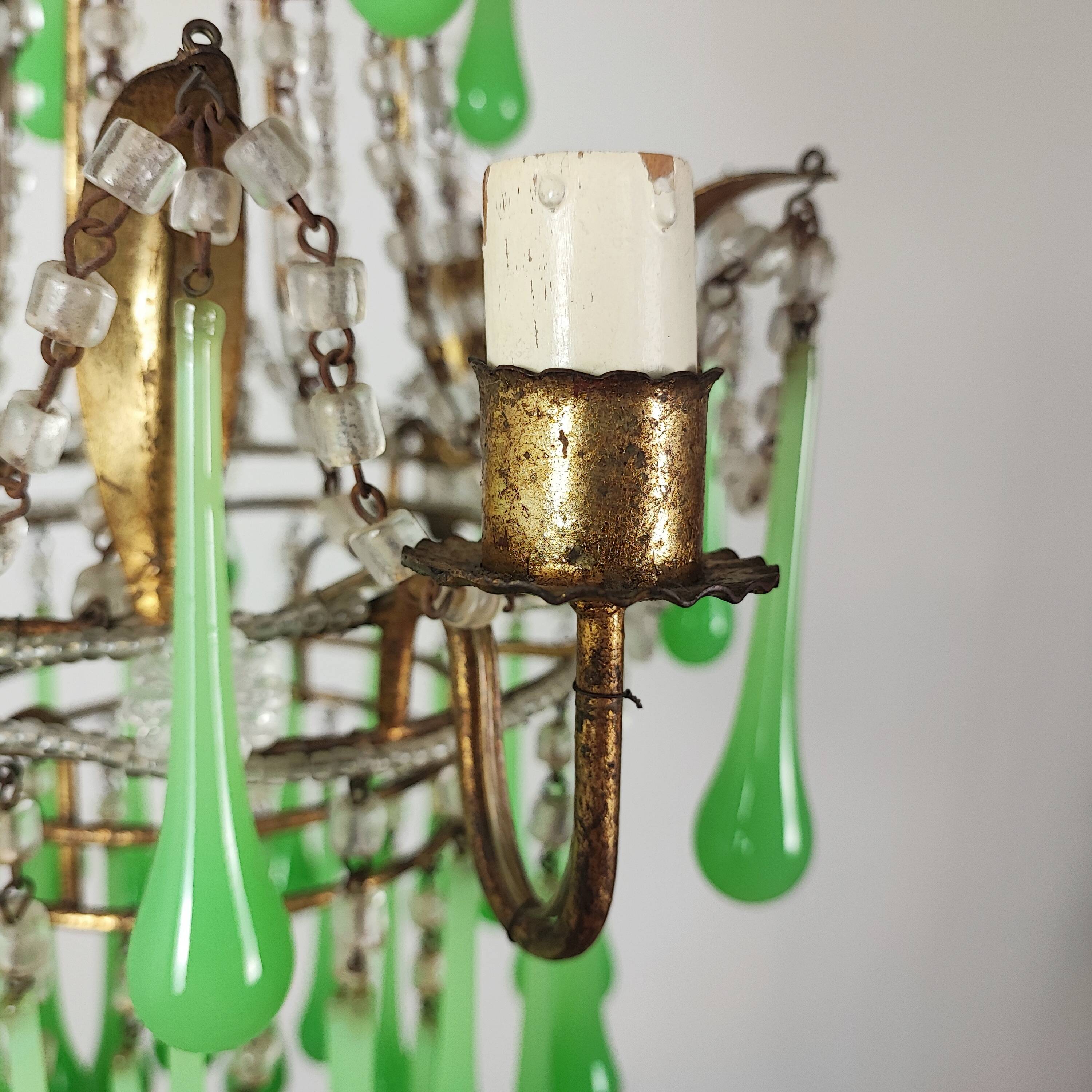 Italian chandelier with tassels