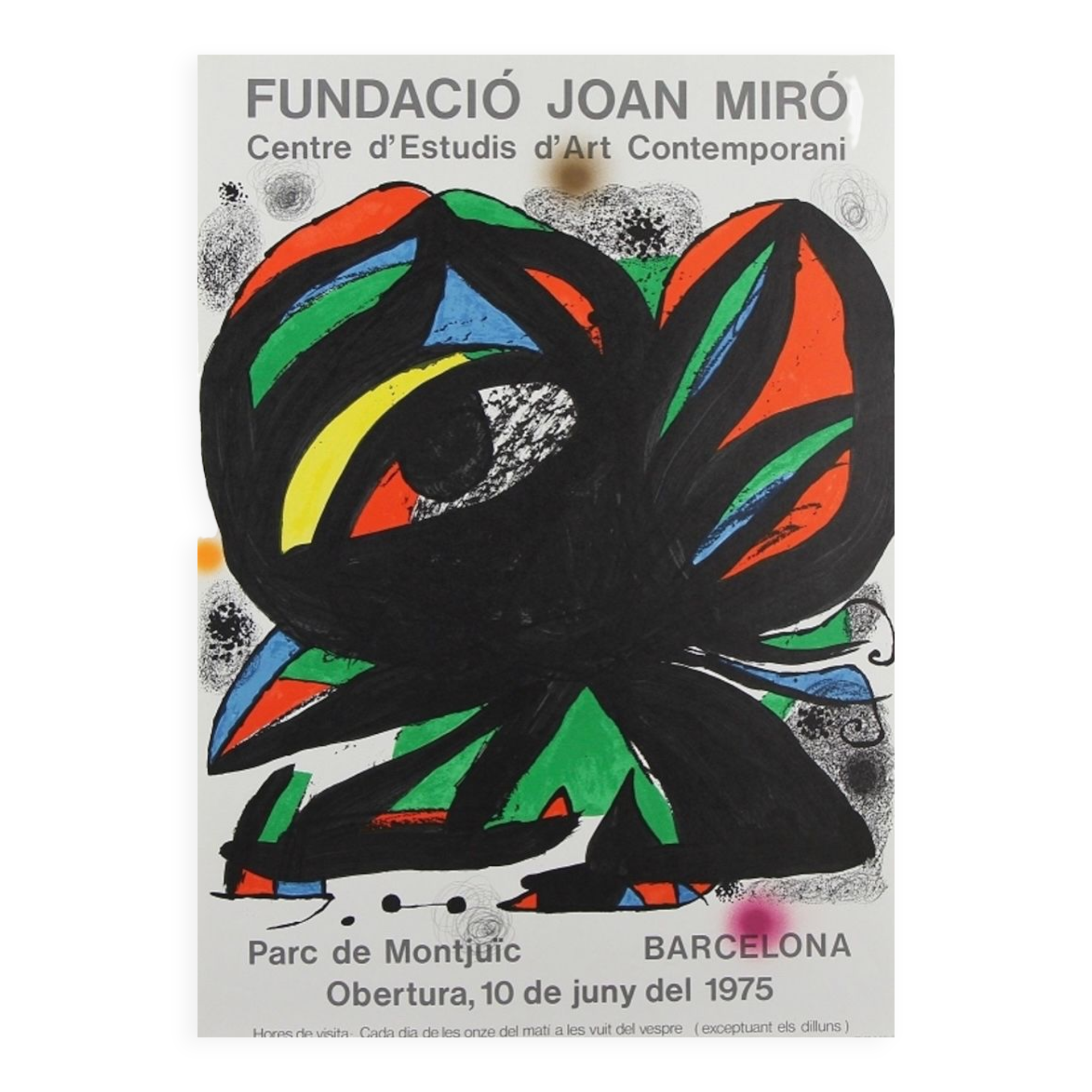 Joan Miró - original exhibition poster, 1975